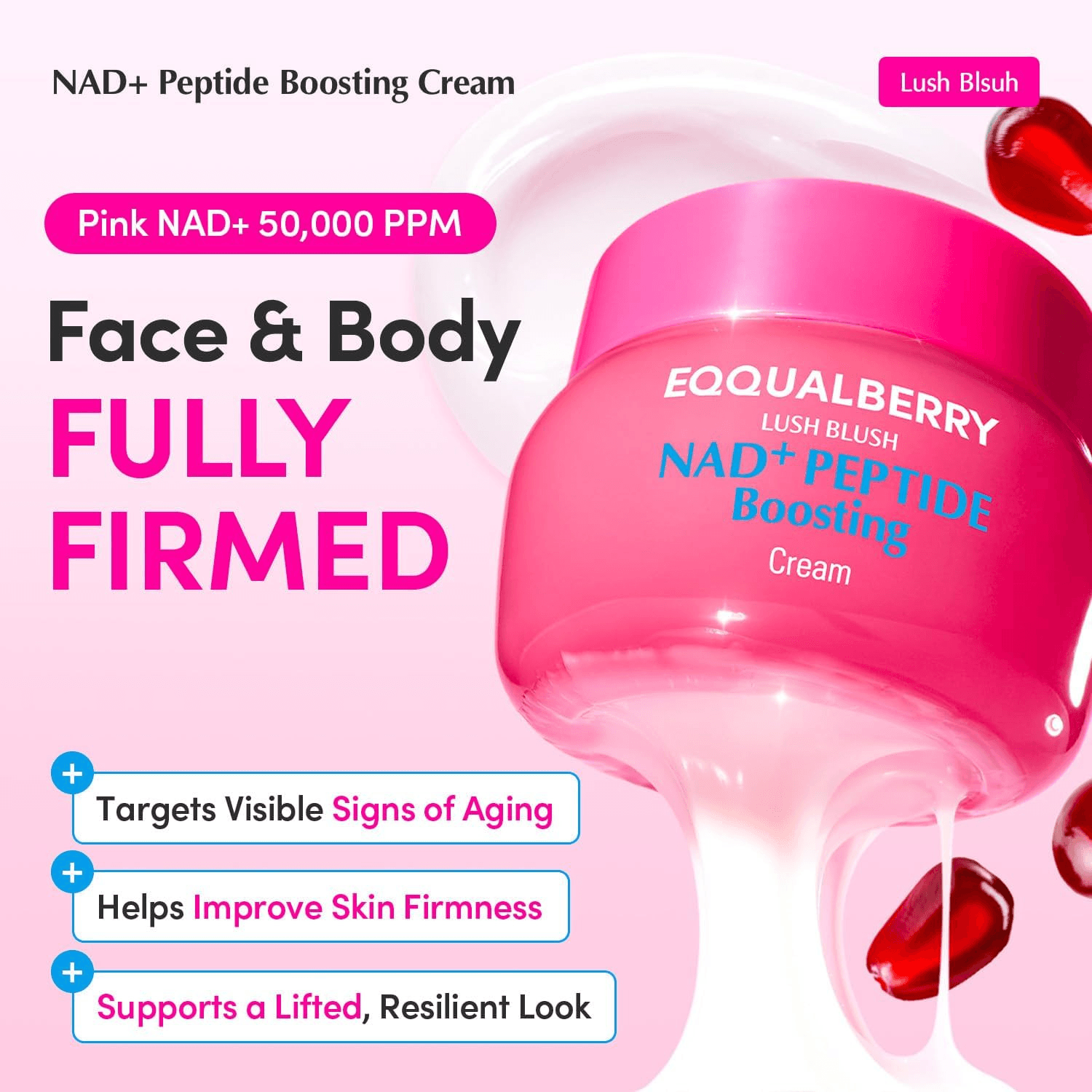 EqqualBerry NAD+ Peptide Boosting Cream - 50ml alternate view