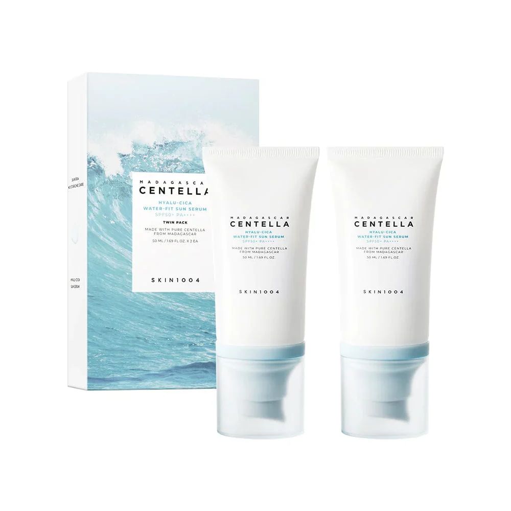 Skin1004 Madagascar Centella Hyalu-Cica Water-Fit Sun Serum SPF50+ Twin Pack 