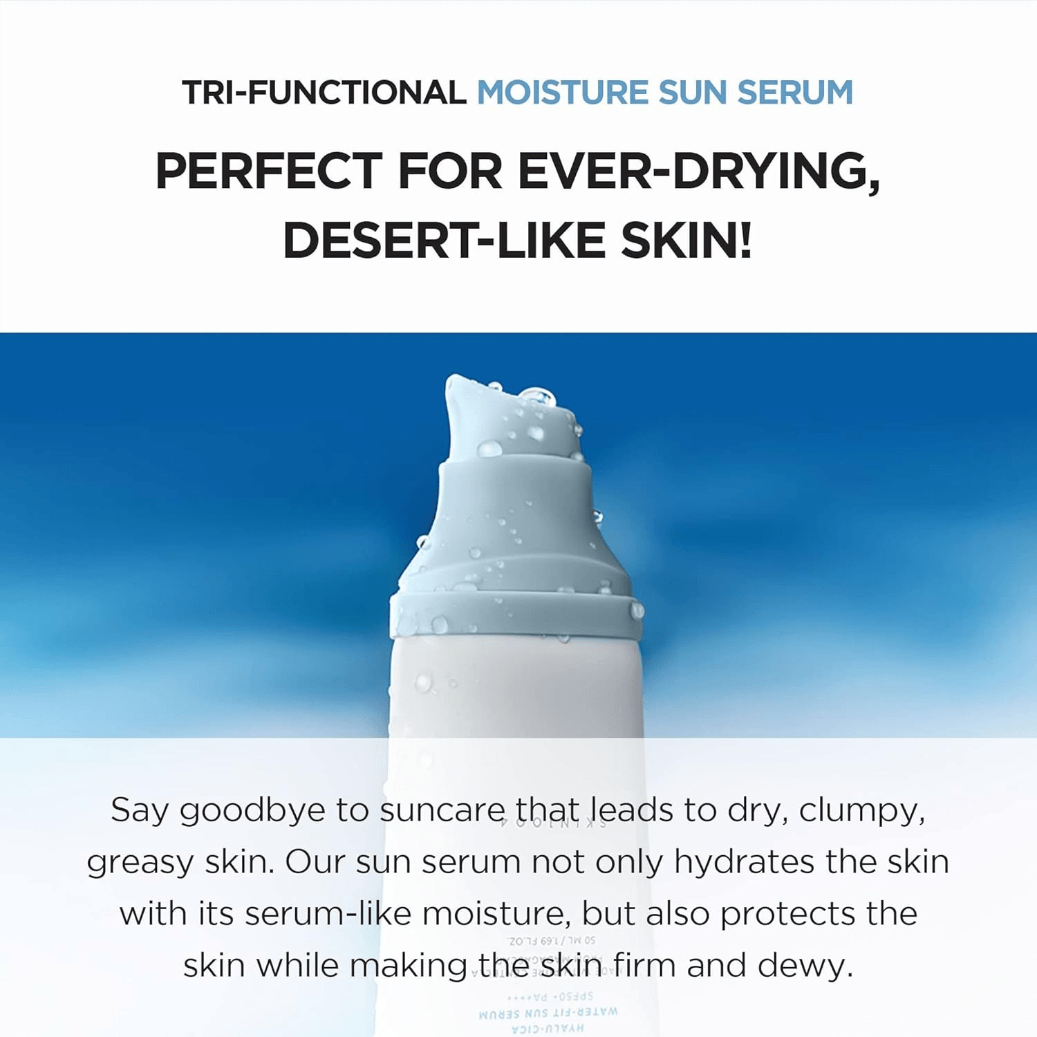 Skin1004 Madagascar Centella Hyalu-Cica Water-Fit Sun Serum SPF50+ Twin Pack view 4