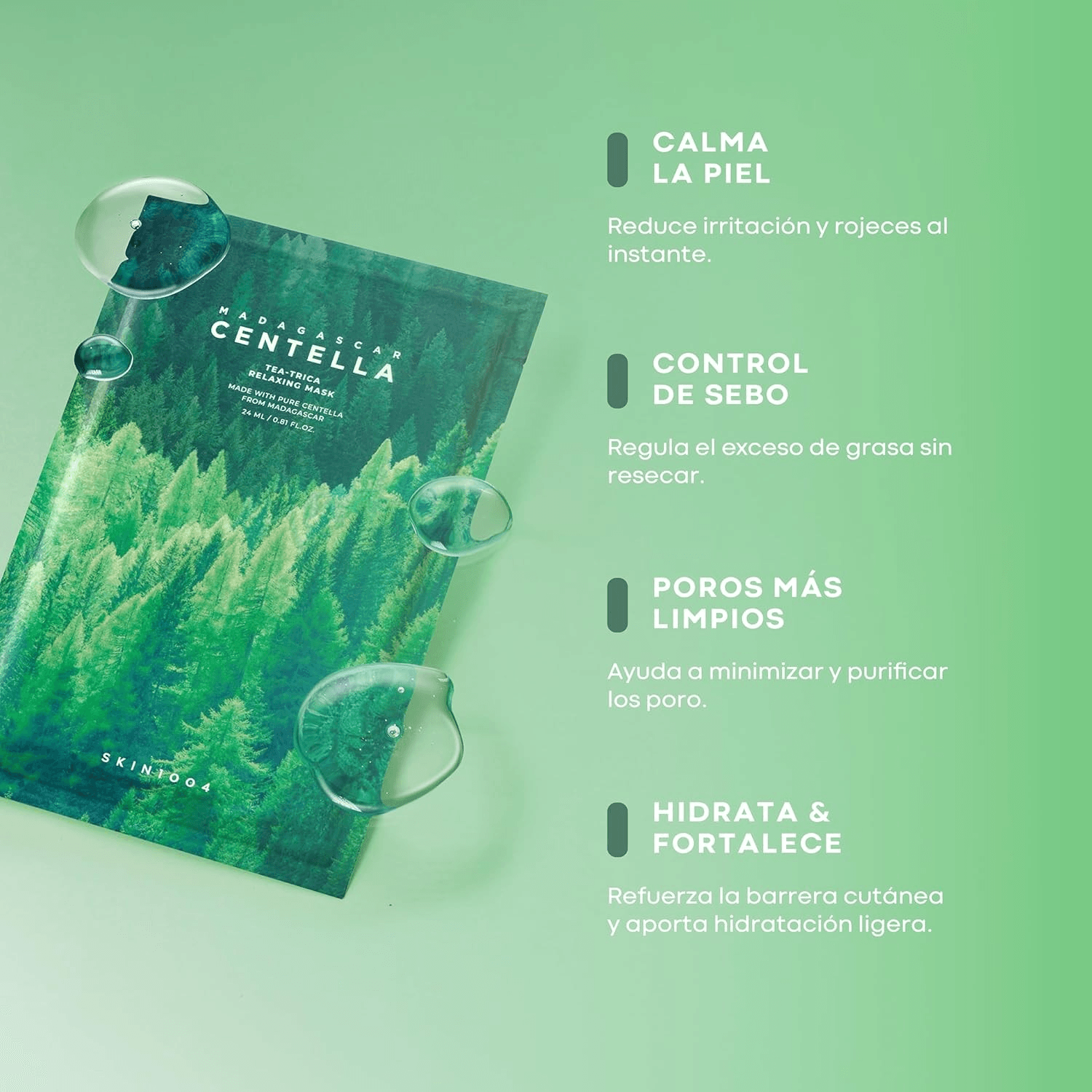 SKIN1004 Madagascar Centella Tea-Trica Relaxing Mask -1Sheet view 3