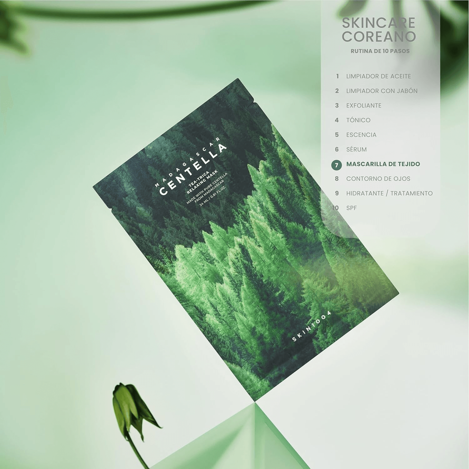SKIN1004 Madagascar Centella Tea-Trica Relaxing Mask -1Sheet view 5