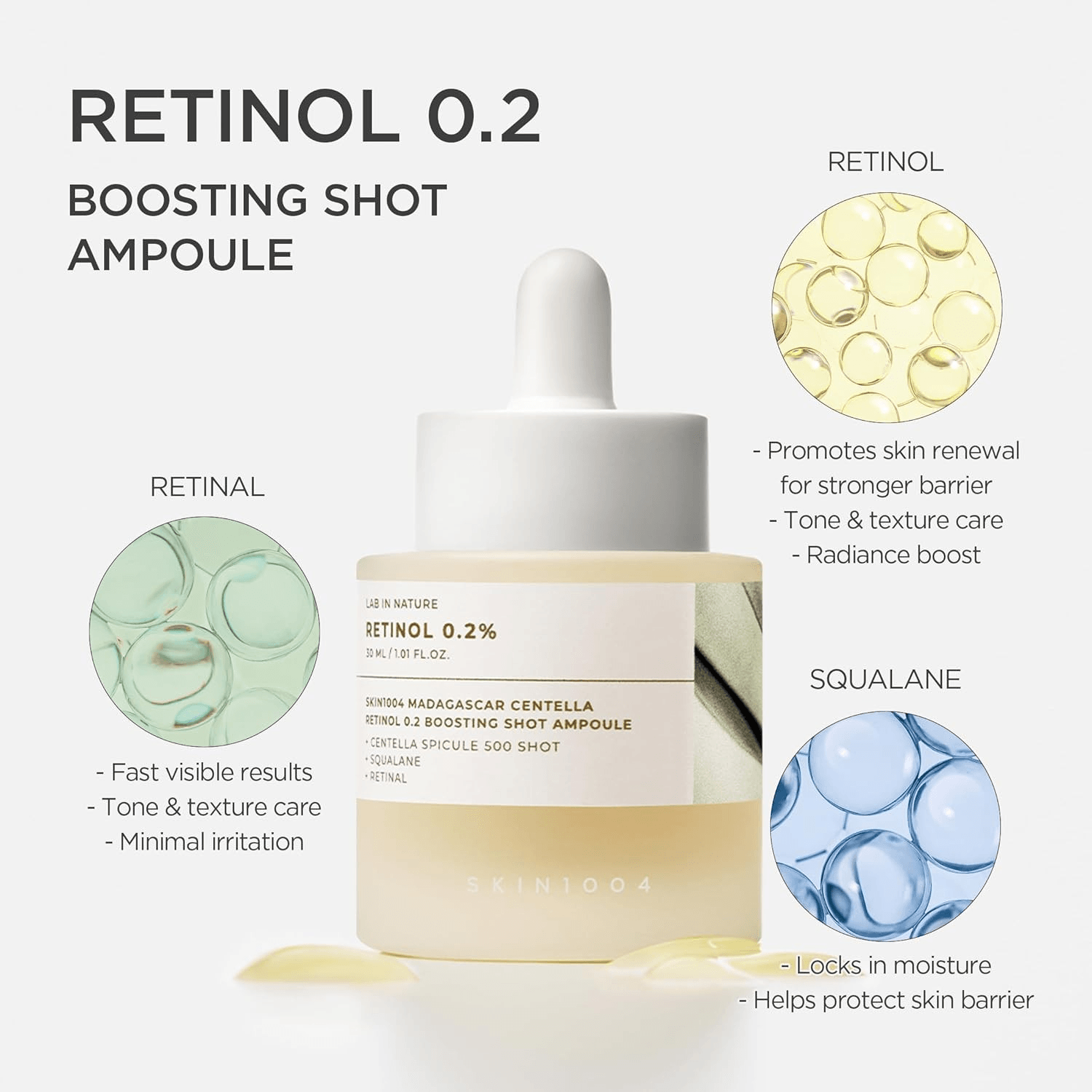 SKIN1004 Madagascar Centella Retinol 0.2 Boosting Shot Ampoule 30ml alternate view
