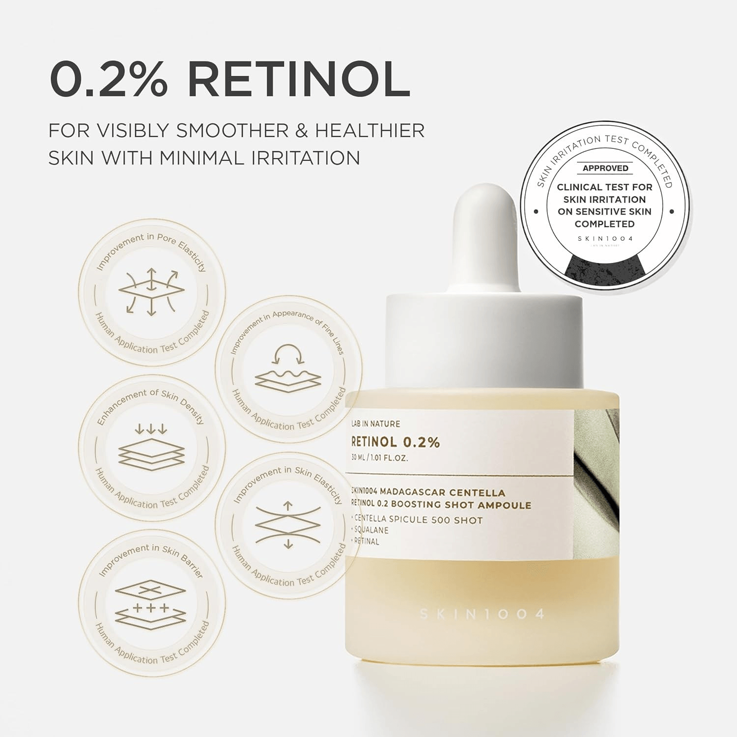 SKIN1004 Madagascar Centella Retinol 0.2 Boosting Shot Ampoule 30ml view 4