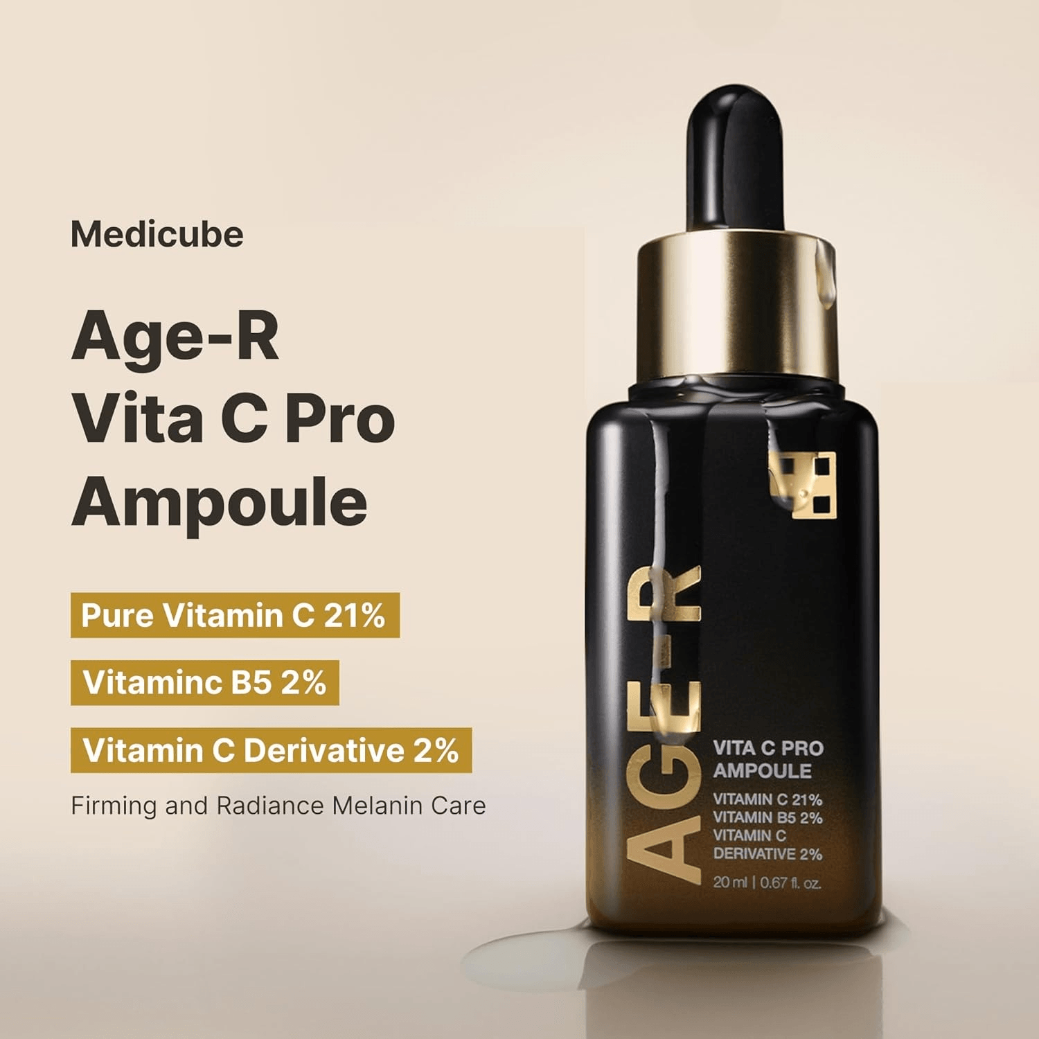 Medicube Age-R Vita C Pro Ampoule - 20Ml view 4